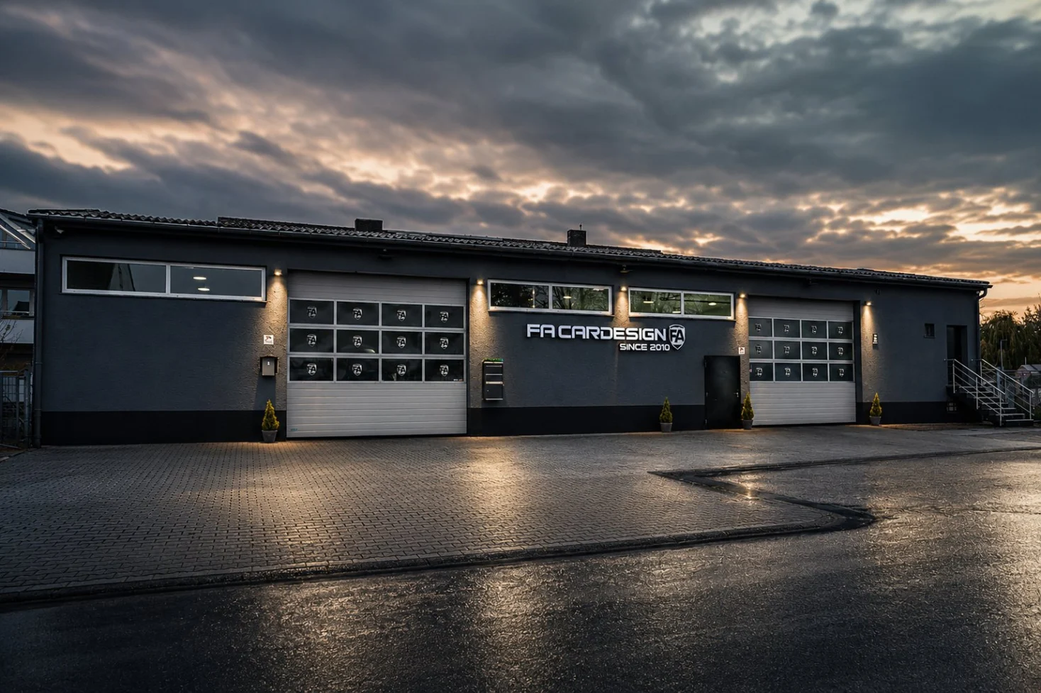 Betriebsgebäude von FA-CARDESIGN in Rodgau